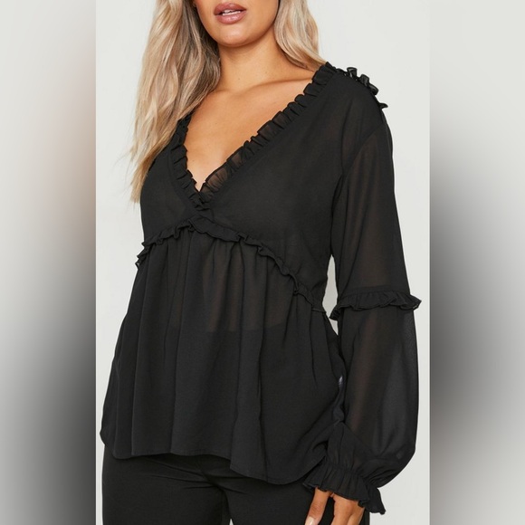 Ruffle Detail Blouse - Picture 1 of 2